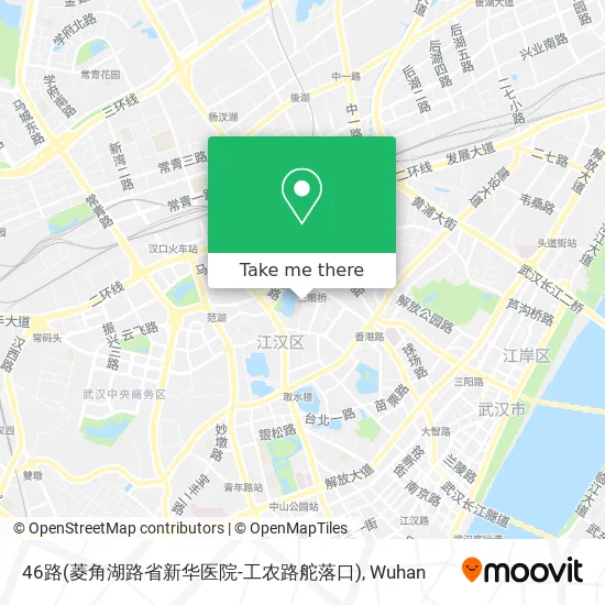 46路(菱角湖路省新华医院-工农路舵落口) map