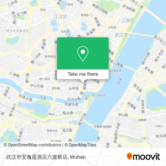武汉市安逸遥酒店六渡桥店 map