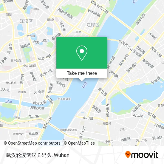 武汉轮渡武汉关码头 map