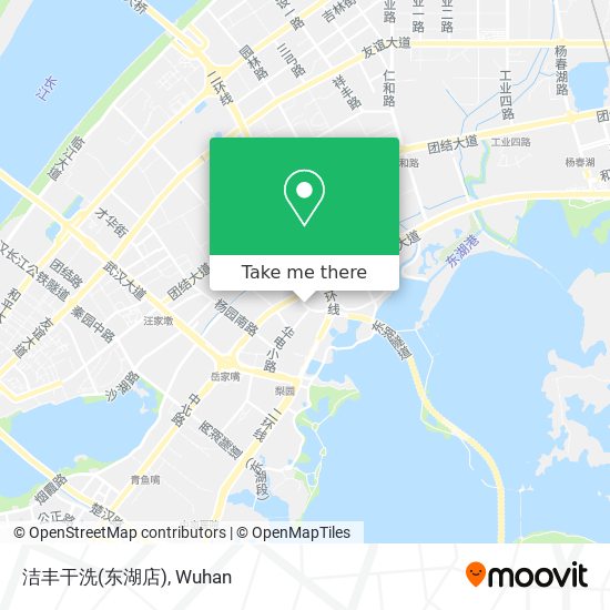 洁丰干洗(东湖店) map
