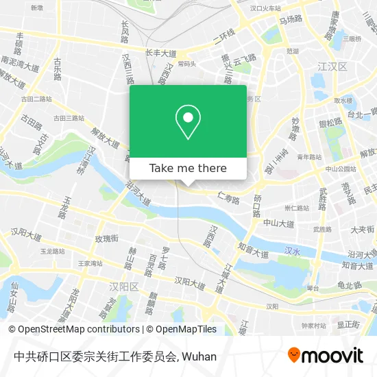 中共硚口区委宗关街工作委员会 map