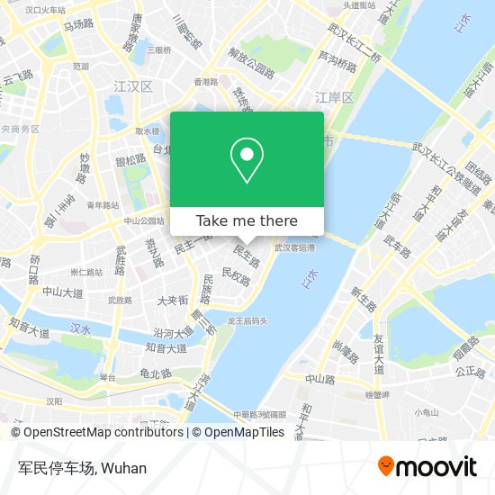 军民停车场 map