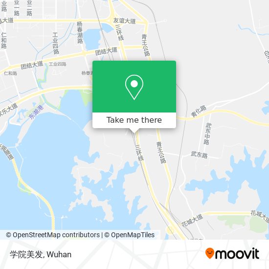 学院美发 map