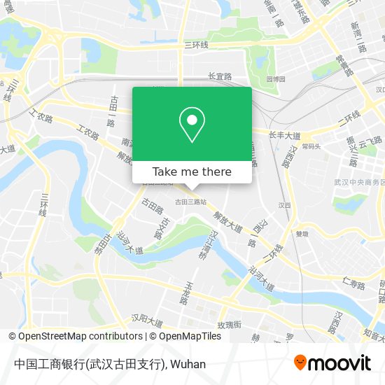中国工商银行(武汉古田支行) map