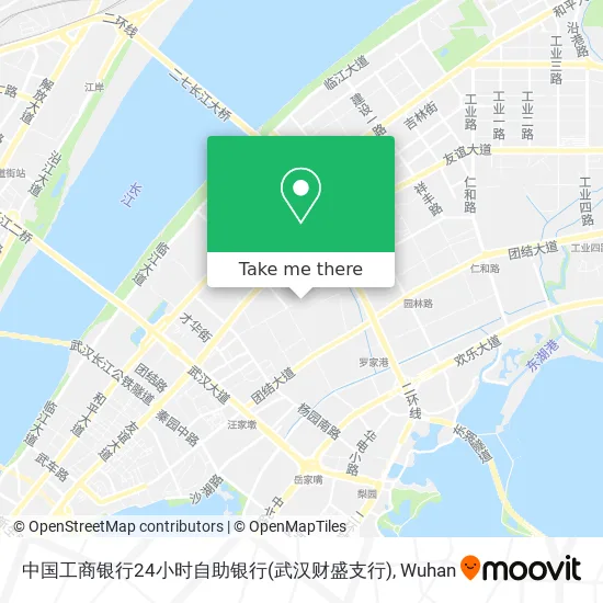 中国工商银行24小时自助银行(武汉财盛支行) map