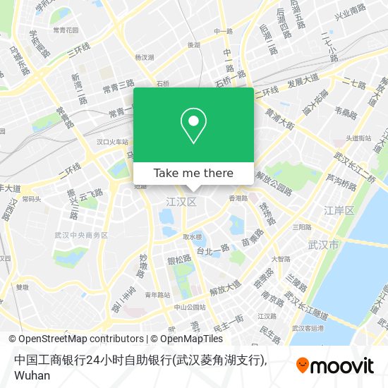 中国工商银行24小时自助银行(武汉菱角湖支行) map