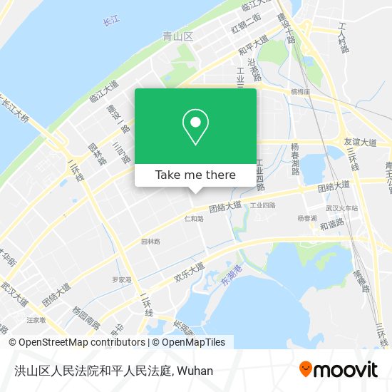 洪山区人民法院和平人民法庭 map
