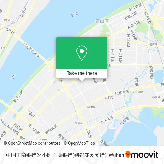 中国工商银行24小时自助银行(钢都花园支行) map