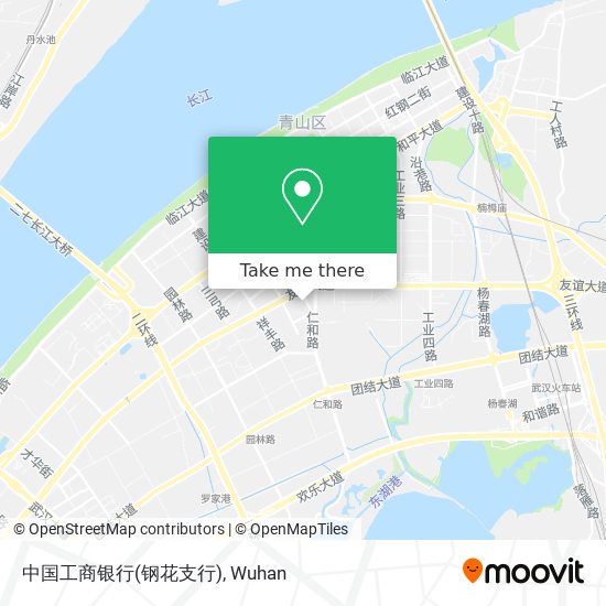 中国工商银行(钢花支行) map