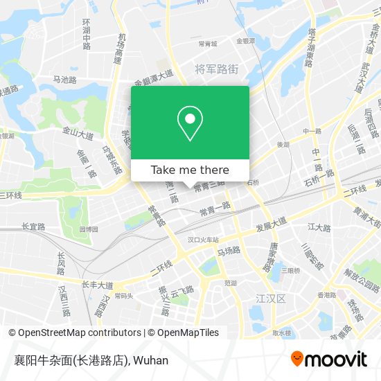 襄阳牛杂面(长港路店) map