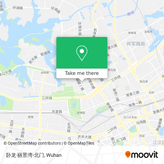 卧龙·丽景湾-北门 map