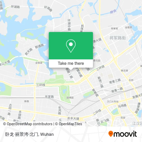 卧龙·丽景湾-北门 map