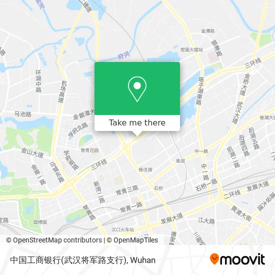 中国工商银行(武汉将军路支行) map