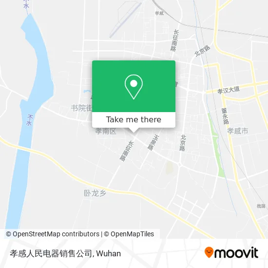 孝感人民电器销售公司 map