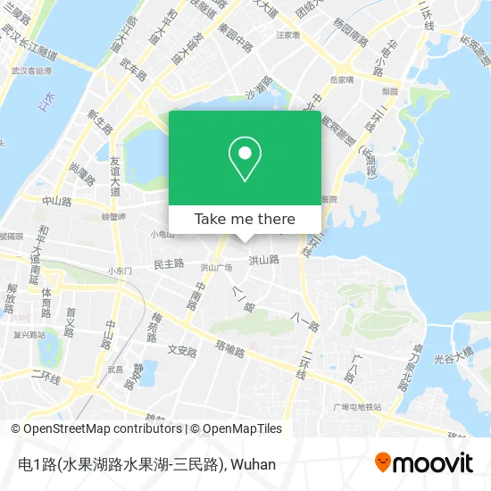 电1路(水果湖路水果湖-三民路) map