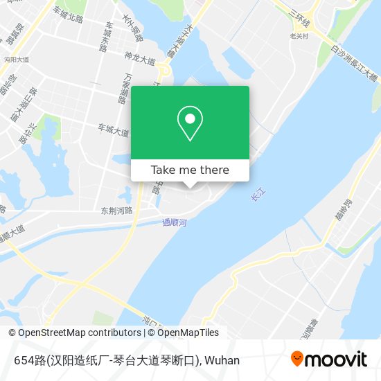 654路(汉阳造纸厂-琴台大道琴断口) map