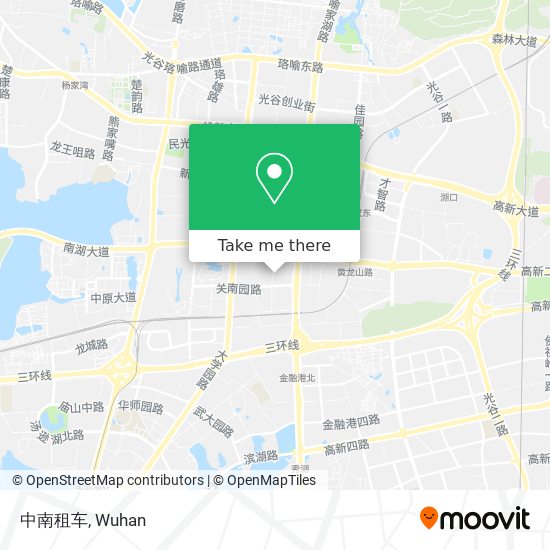 中南租车 map