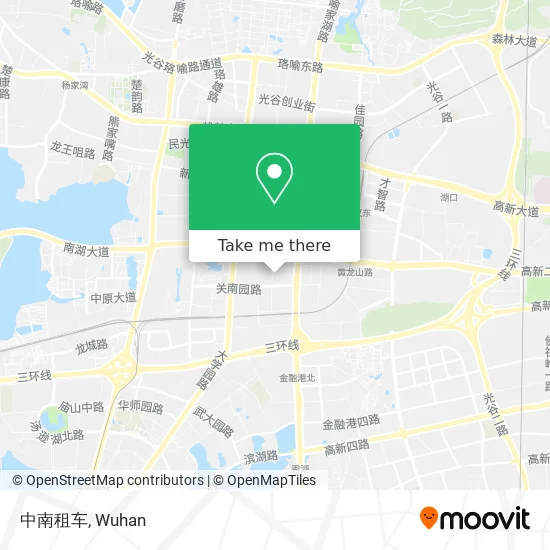中南租车 map