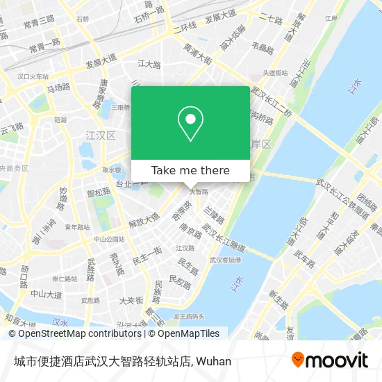 城市便捷酒店武汉大智路轻轨站店 map