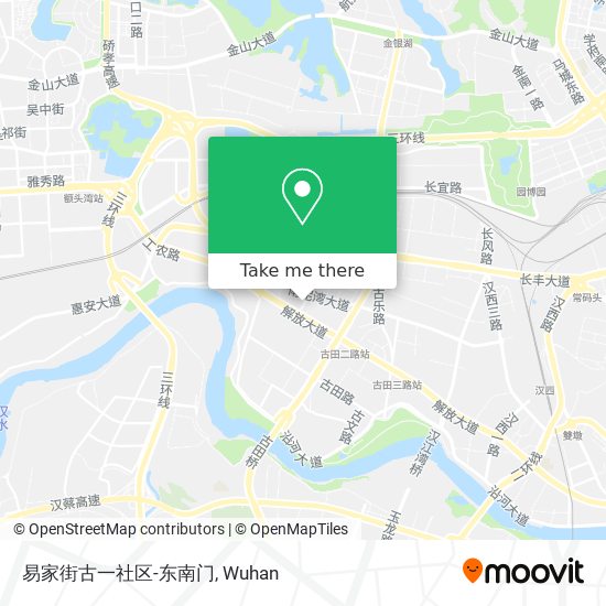 易家街古一社区-东南门 map