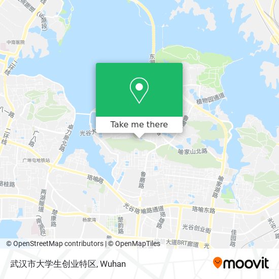武汉市大学生创业特区 map