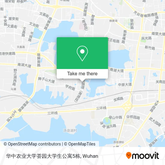 华中农业大学荟园大学生公寓5栋 map