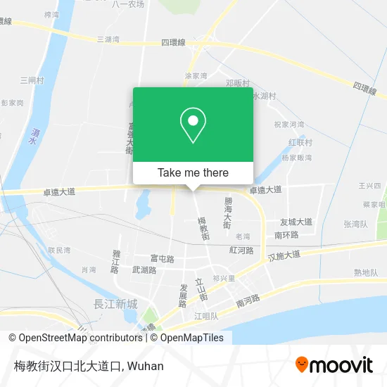 梅教街汉口北大道口 map