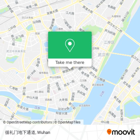 循礼门地下通道 map