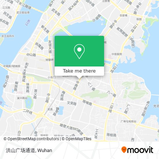 洪山广场通道 map
