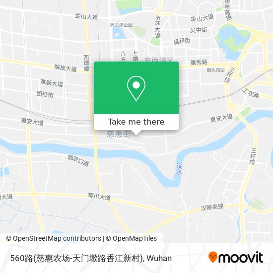 560路(慈惠农场-天门墩路香江新村) map