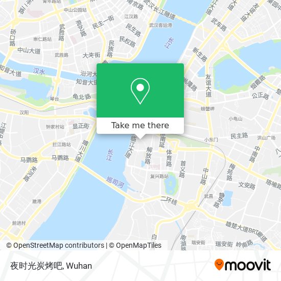 夜时光炭烤吧 map
