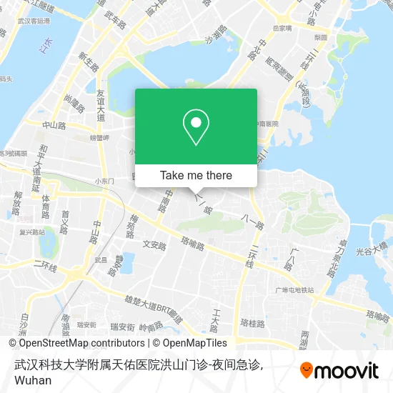 武汉科技大学附属天佑医院洪山门诊-夜间急诊 map