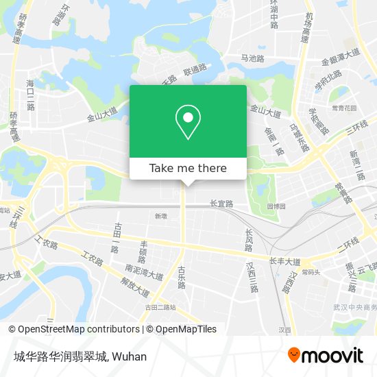 城华路华润翡翠城 map