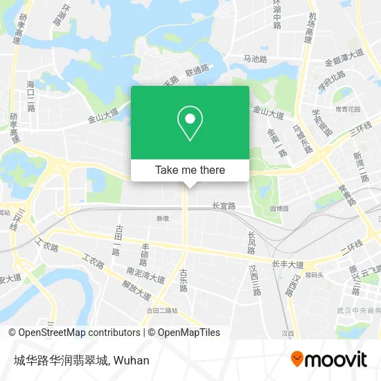 城华路华润翡翠城 map