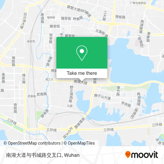 南湖大道与书城路交叉口 map