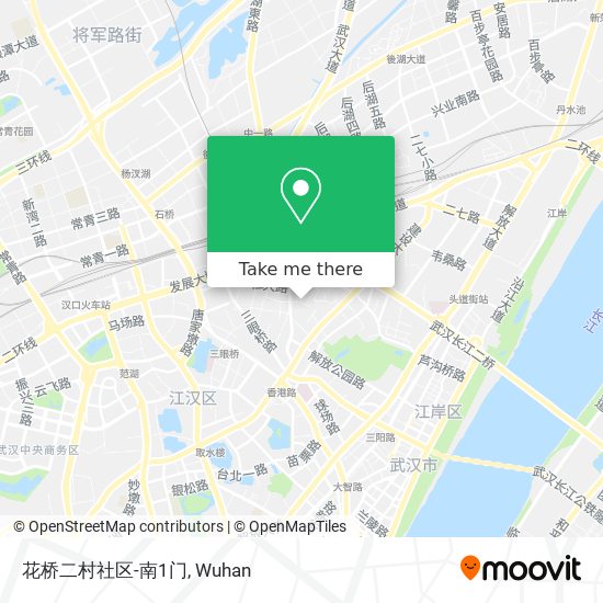 花桥二村社区-南1门 map