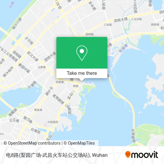 电8路(梨园广场-武昌火车站公交场站) map