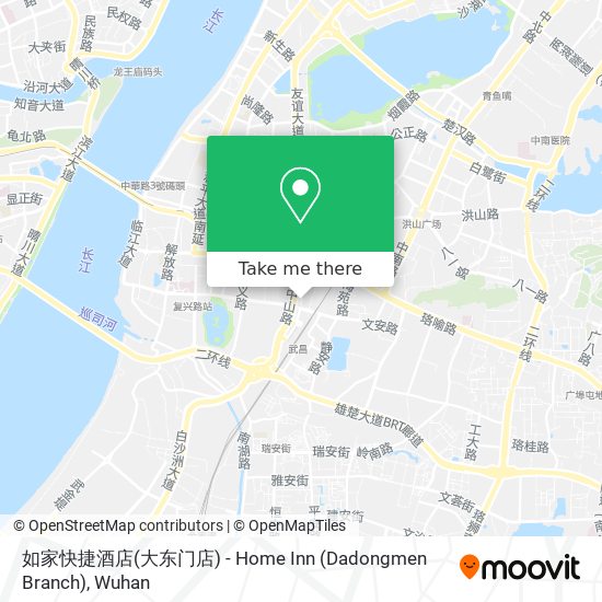 如家快捷酒店(大东门店) - Home Inn (Dadongmen Branch) map
