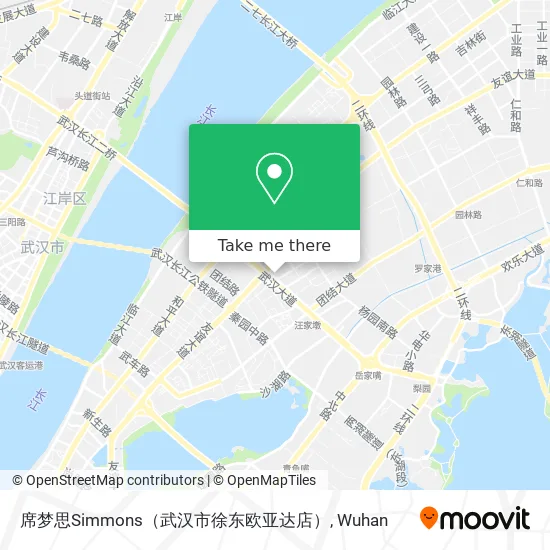 席梦思Simmons（武汉市徐东欧亚达店） map