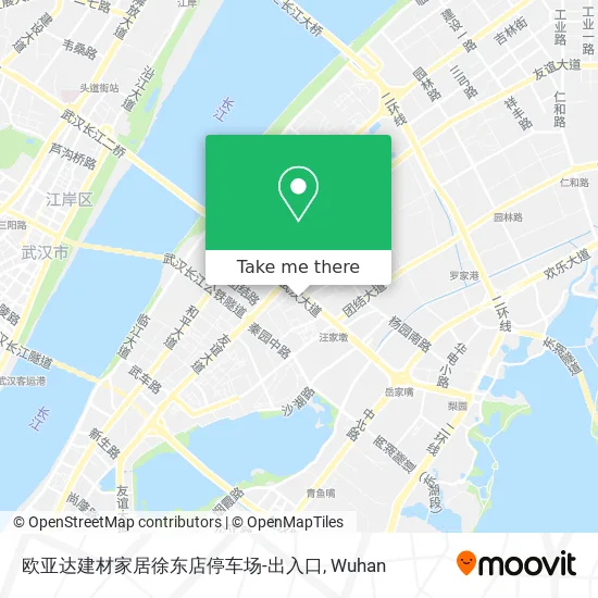 欧亚达建材家居徐东店停车场-出入口 map