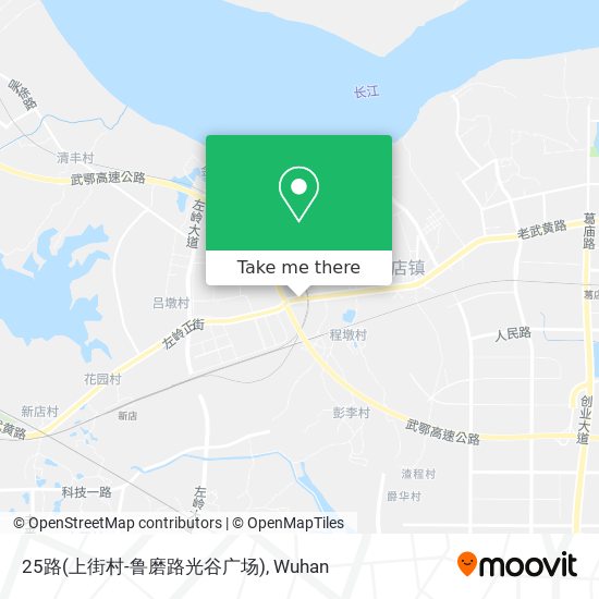 25路(上街村-鲁磨路光谷广场) map