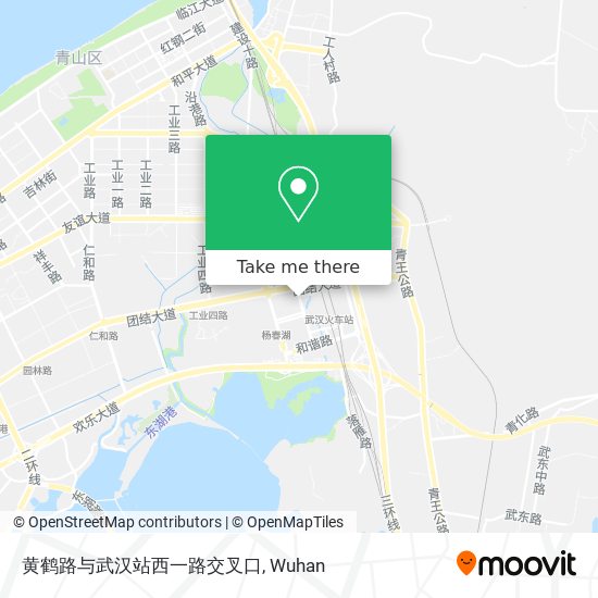 黄鹤路与武汉站西一路交叉口 map