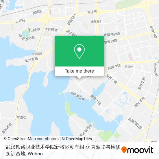 武汉铁路职业技术学院新校区动车组-仿真驾驶与检修实训基地 map