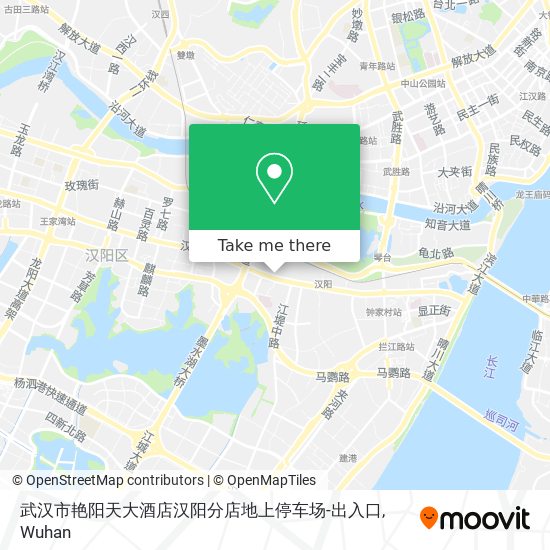 武汉市艳阳天大酒店汉阳分店地上停车场-出入口 map