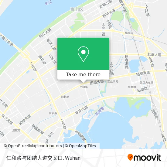 仁和路与团结大道交叉口 map