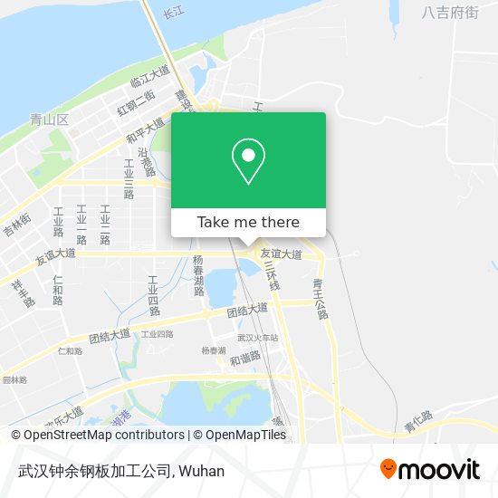 武汉钟余钢板加工公司 map