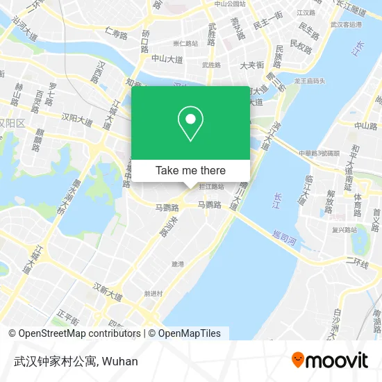 武汉钟家村公寓 map