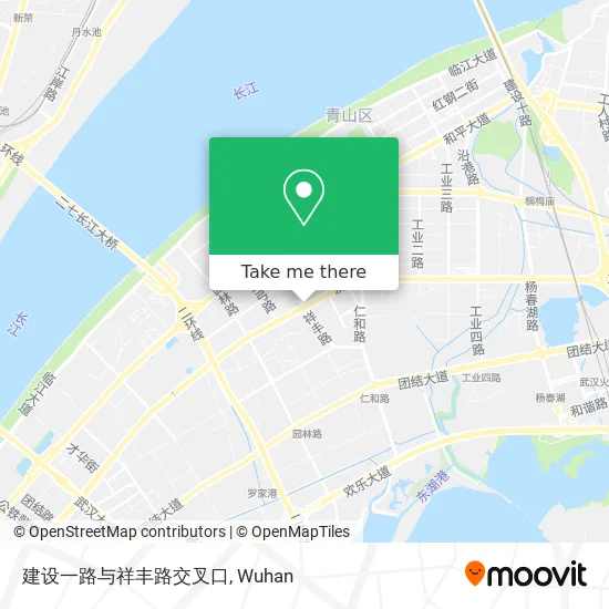 建设一路与祥丰路交叉口 map