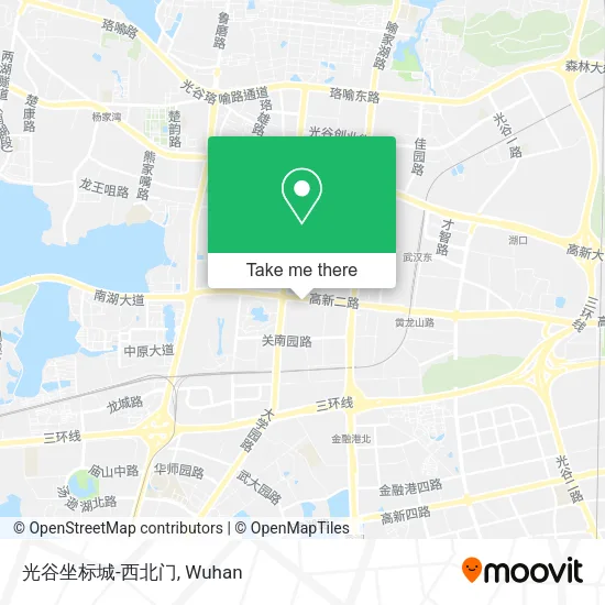 光谷坐标城-西北门 map