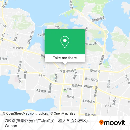 759路(鲁磨路光谷广场-武汉工程大学流芳校区) map